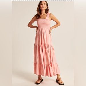 Abercrombie Smocked Bodice Easy Maxi Dress